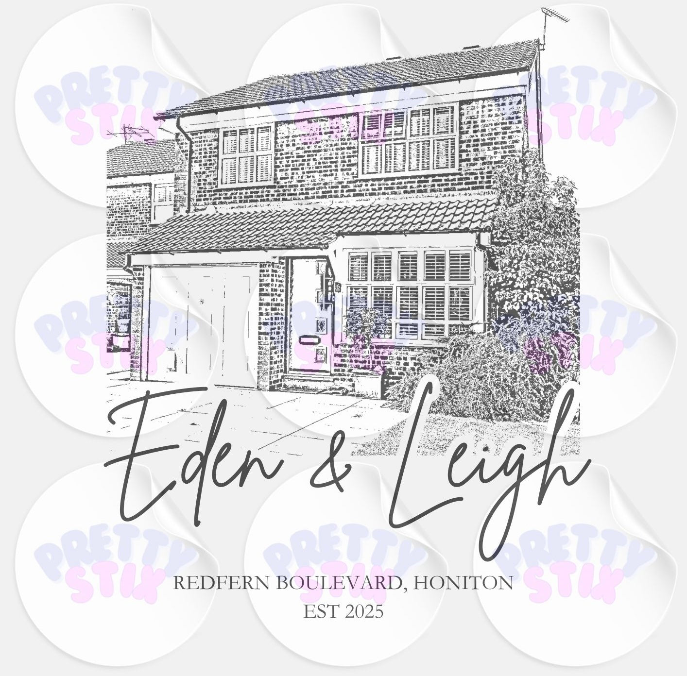Personalised New Home Photo Foil Print
