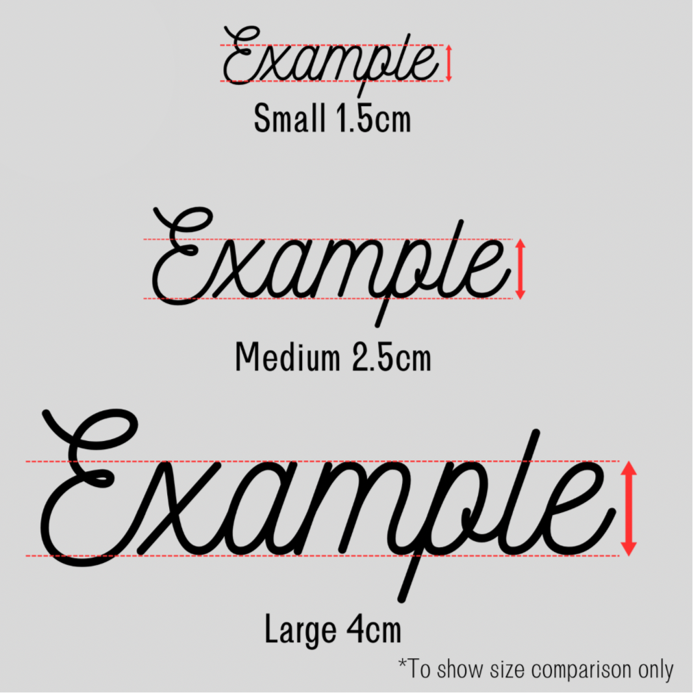 Small Personalised Custom Vinyl Decal Sticker 2.5cm