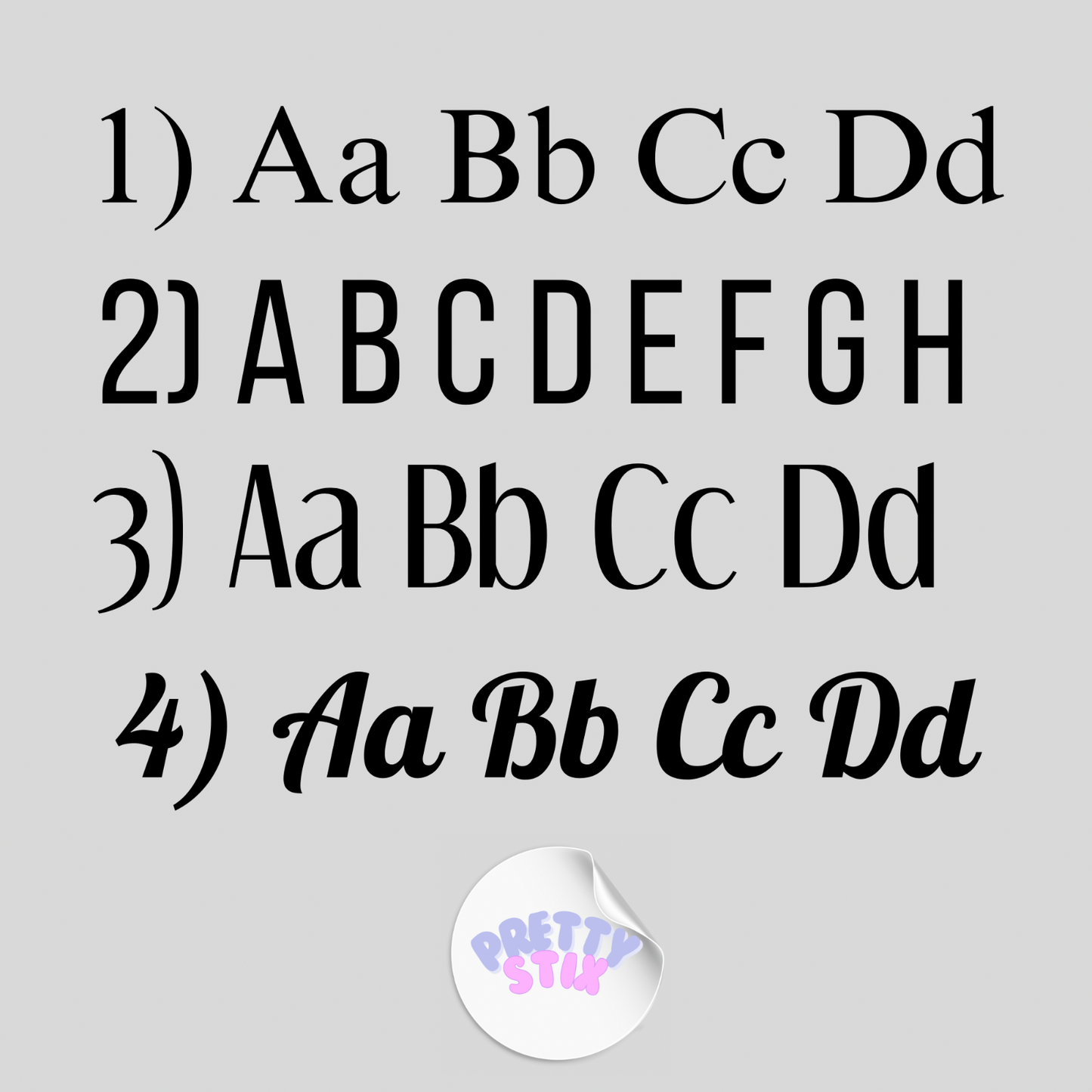 Number Vinyl Decal Sticker Transfer