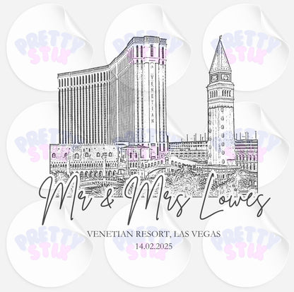 Personalised Wedding Venue Photo Foil Print