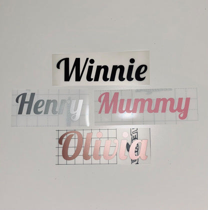 Small Personalised Custom Vinyl Decal Sticker 2.5cm
