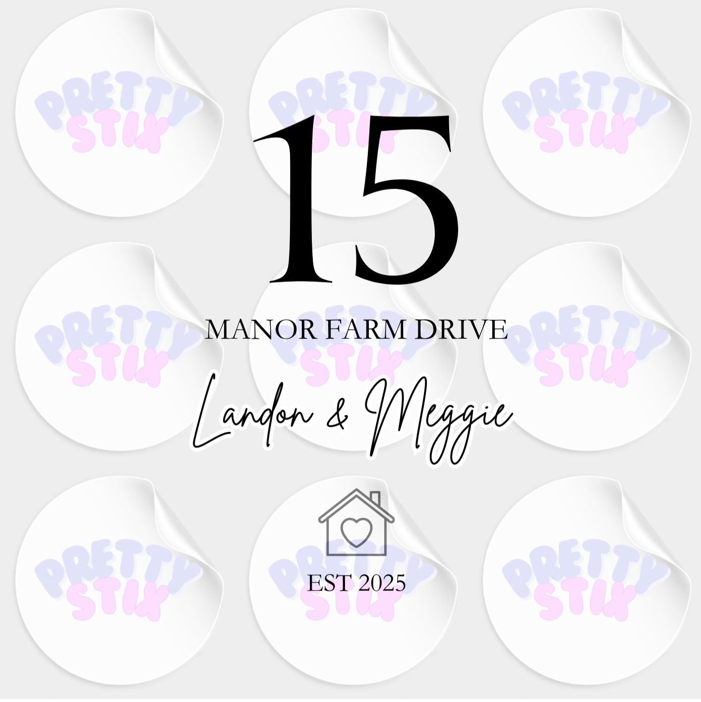 Personalised New Home Address Foil Print