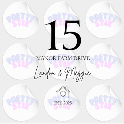 Personalised New Home Address Foil Print